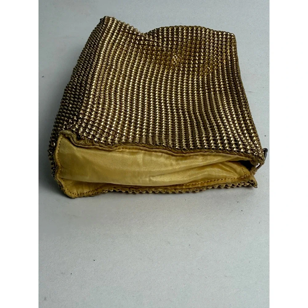 Whiting Davis‎ Gold Mesh Coin Purse Evening Bag Vintage Clutch